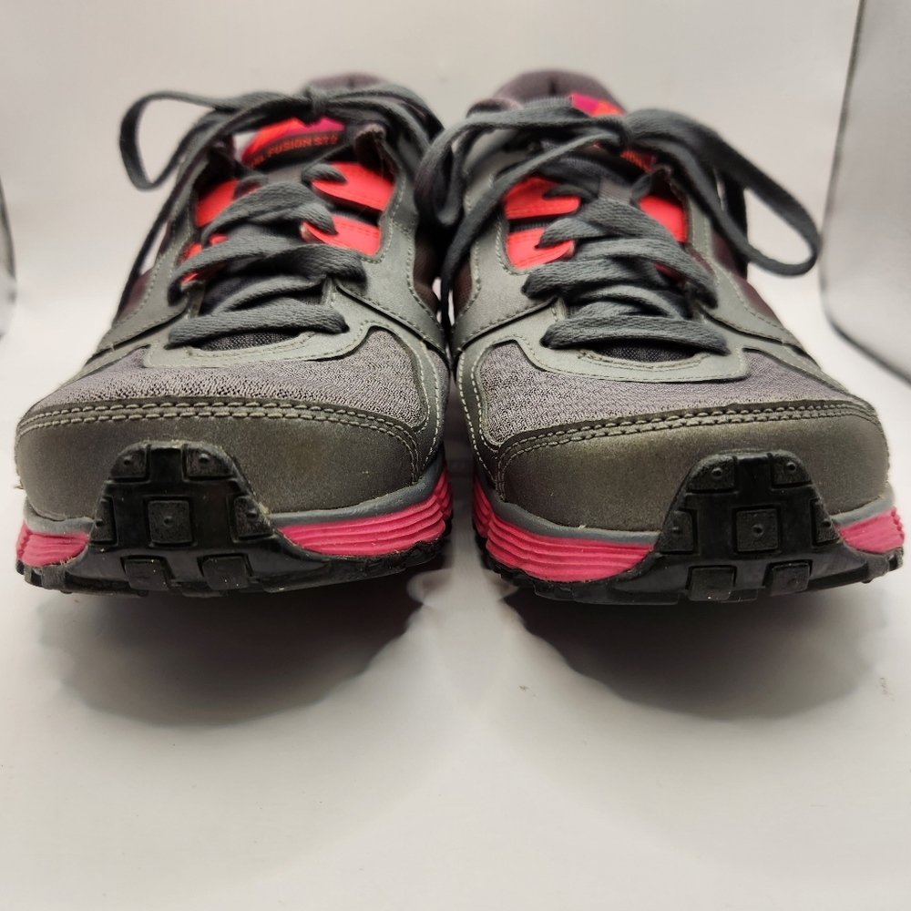 Women's Dark Gray, Pink, Orange Nike Dual Fusion Running Sneakers,  Size 9.5 - Picture 3 of 9